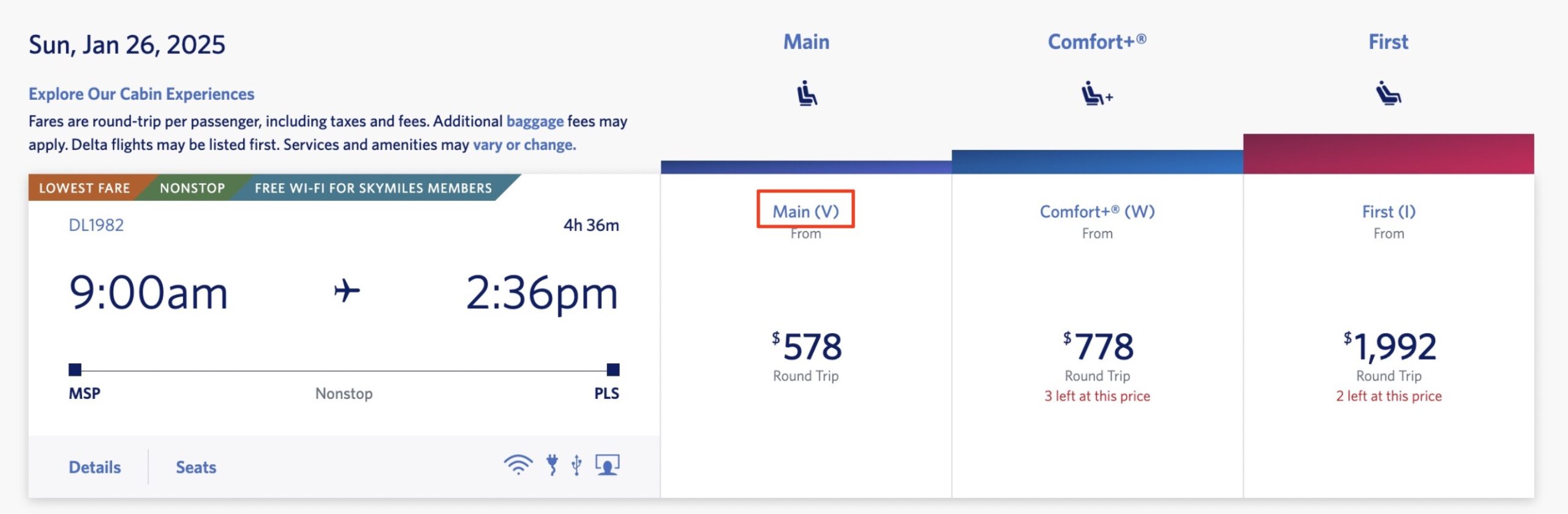Delta flight booking for Minneapolis to Turks and Caicos 